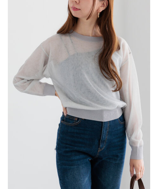 シアーレイヤーニット