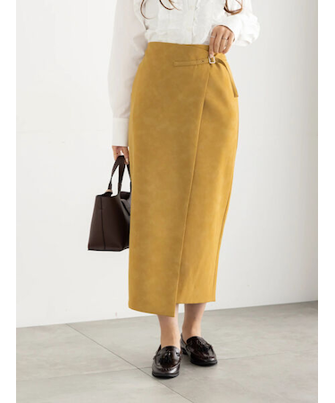 エコスエードベルテッドスカート《2025Autumn catalog vol.2 item》