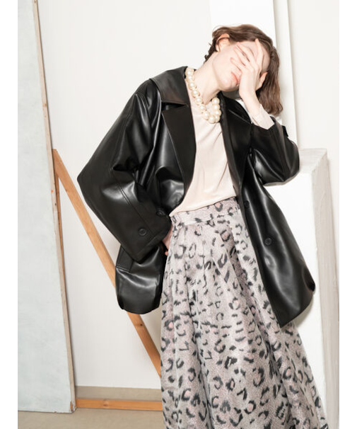 レザーショートトレンチコート《2025Autumn catalog vol.2 item》
