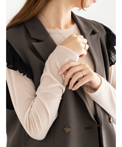 新品未使用 TAJENT ベロアトップス シアーベロアトップス《2025Autumn catalog vol.2 item