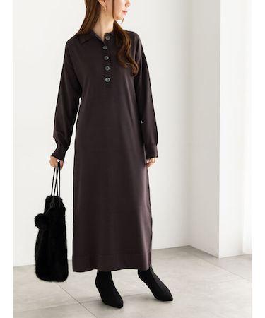 ニットポロワンピース《2025Autumn catalog vol.2 item》