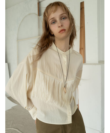 フリンジショートシャツ《2025Autumn catalog vol.2 item》