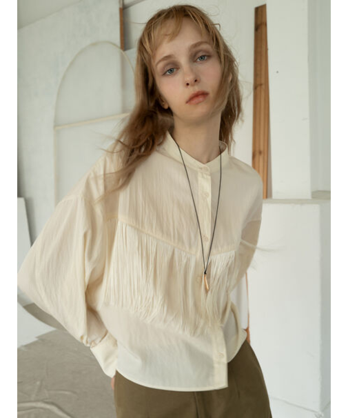 フリンジショートシャツ《2025Autumn catalog vol.2 item》