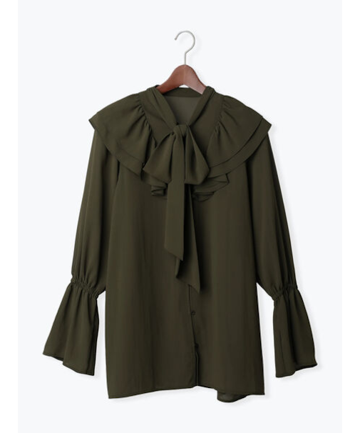 ボウタイチュニックフリルブラウス《2025Autumn catalog vol.2 item》
