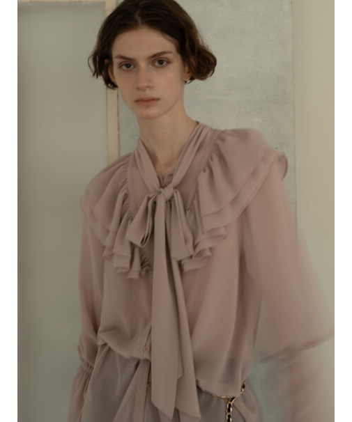ボウタイチュニックフリルブラウス《2025Autumn catalog vol.2 item》