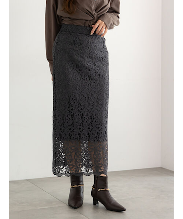 ケミカルレースナロースカート《2025Autumn catalog vol.2 item》