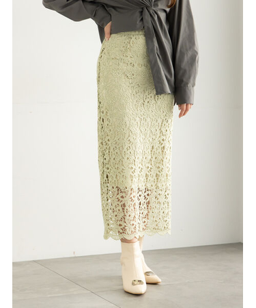 ケミカルレースナロースカート《2025Autumn catalog vol.2 item》