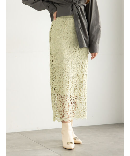 ケミカルレースナロースカート《2025Autumn catalog vol.2 item》