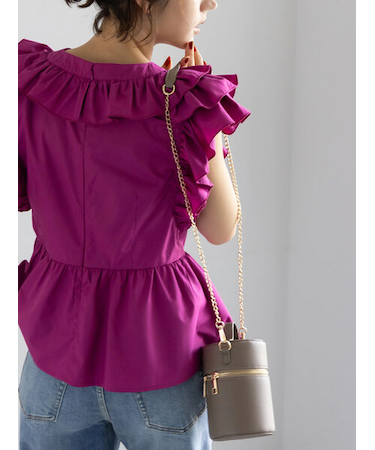 キーチャーム付きミニバニティ