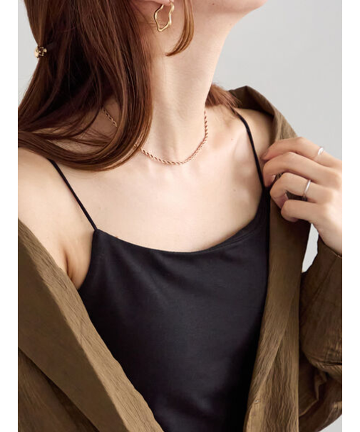 カップ付きスクエアキャミソール