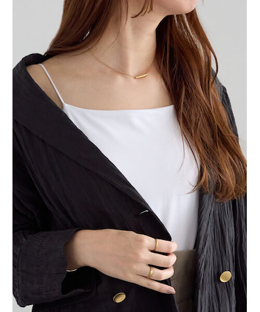 カップ付きスクエアキャミソール