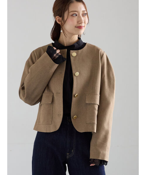 コンパクトノーカラージャケット