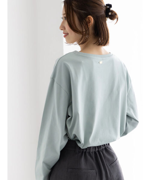 【泉 里香さん着用・Oggi.jp10/23掲載】シルケットロングスリーブTシャツ