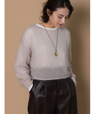 キャットヤーンメッシュニット