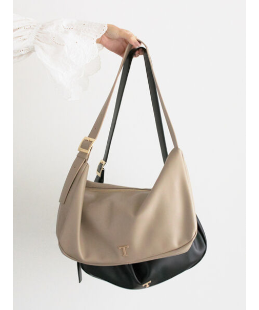 TメタルポイントムーンショルダーBAG