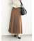 チェックアソートロングプリーツスカート