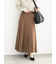 チェックアソートロングプリーツスカート