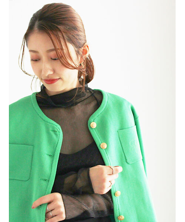 ラメプリーツシアータートルインナー