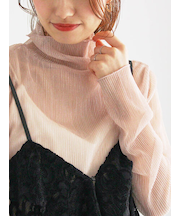 ラメプリーツシアータートルインナー