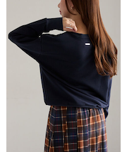 【泉 里香さん着用・Oggi.jp10/23掲載】プレート付き裏毛PO