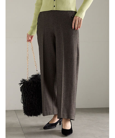 ツイードワイドパンツ（セットアップ可）《2025winter catalog item》