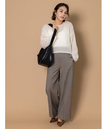 ツイードワイドパンツ（セットアップ可）《2025winter catalog item》