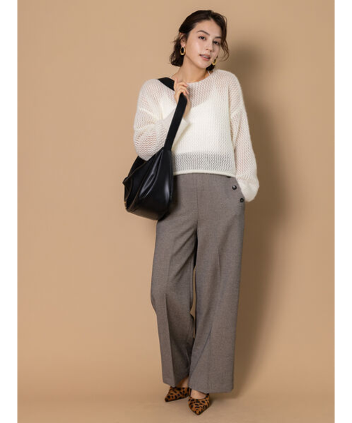 ツイードワイドパンツ（セットアップ可）《2025winter catalog item》