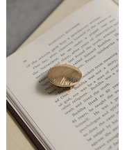 ラフサークルブローチ