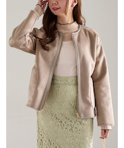 リバーシブルファームートンブルゾン