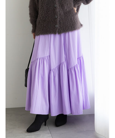 マットタフタバイヤスティアードスカート《2025winter catalog item》
