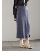 スエードサイドZIPスカート