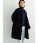 ウールメルトンノーカラーロングコート《2025winter catalog item》