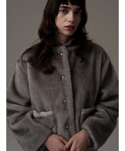 グラデーションファーノーカラージャケット《2025winter catalog item》