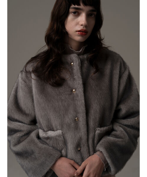 グラデーションファーノーカラージャケット《2025winter catalog item》