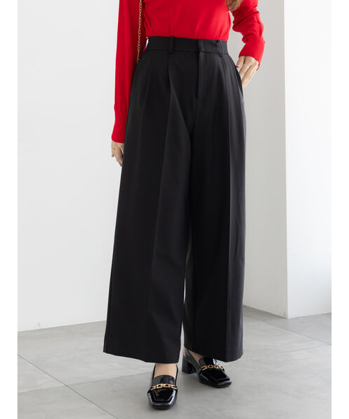 TRツイル2タックワイドパンツ《2025winter catalog item》｜テチチの