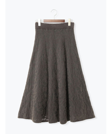 起毛レースニットスカート（セットアップ可）《2025winter catalog item》