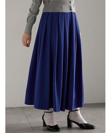 フラッフィーツイルタックフレアスカート