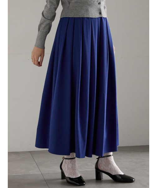 フラッフィーツイルタックフレアスカート