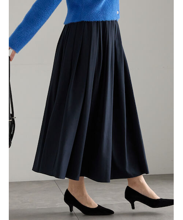 フラッフィーツイルタックフレアスカート