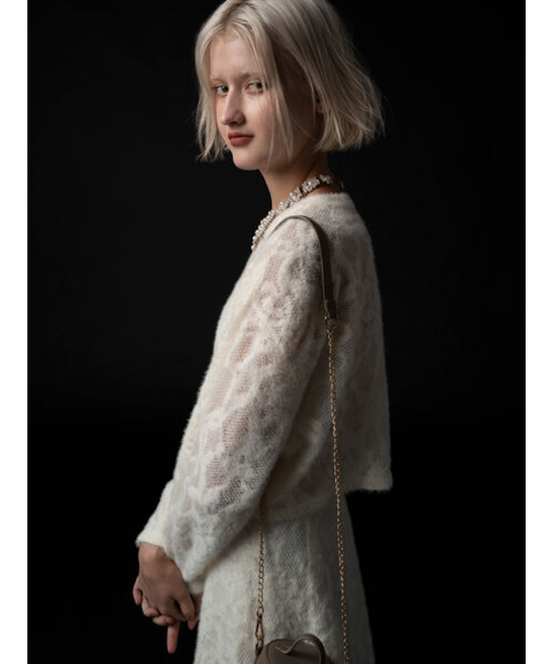 起毛レースニットプルオーバー（セットアップ可）《2025winter catalog item》