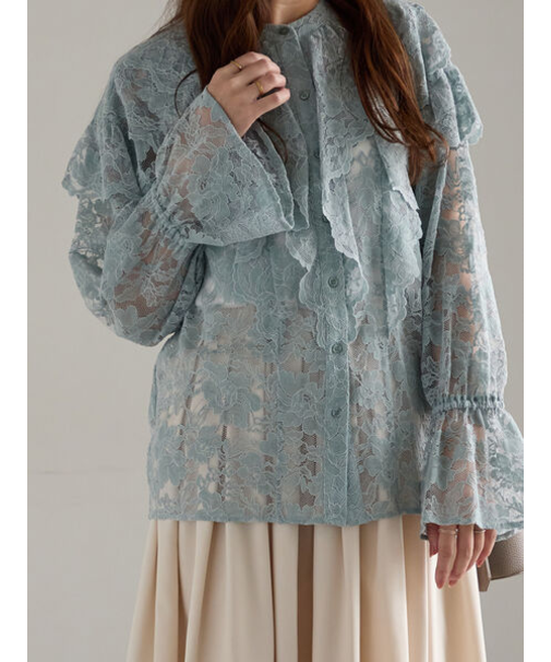 レースフリルレイヤードブラウス《2025winter catalog item》