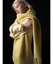 【Atelier Bonheur】イエローカラーマフラー