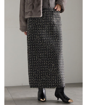 ツィードロングナロースカート《2025winter catalog item》