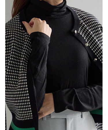 吸湿発熱タートルネックカットソー《2025winter catalog item》