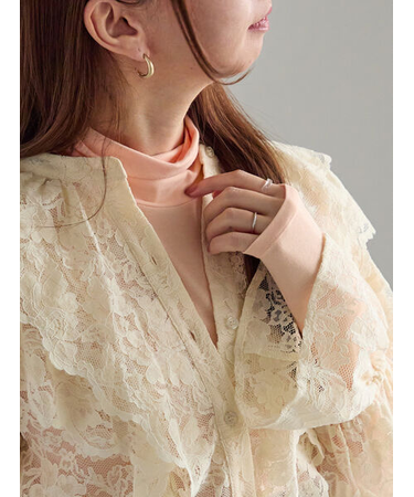 吸湿発熱タートルネックカットソー《2025winter catalog item》