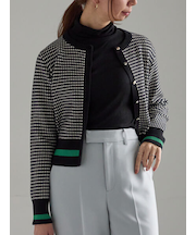 バイカラークラシカルカーディガン