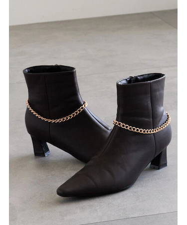 チェーンアクセントブーツ
