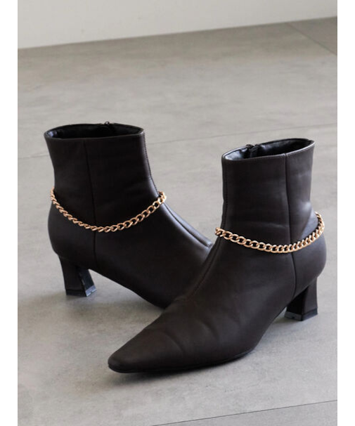 チェーンアクセントブーツ