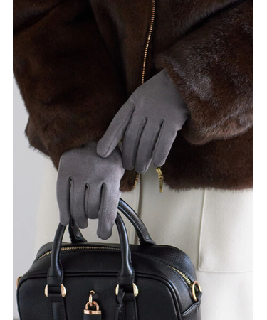 スエード調 グローブ