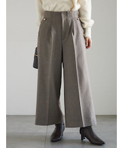 ツイーディーワイドクロップトパンツ